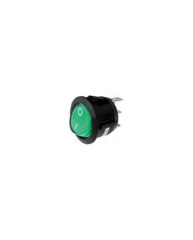 INTERRUTTORE UNIPOLARE A BILANCERE LUMINOSO VERDE