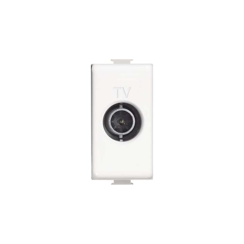 PRESA TV PASSANTE 14DB 1 MODULO BIANCA MATIX