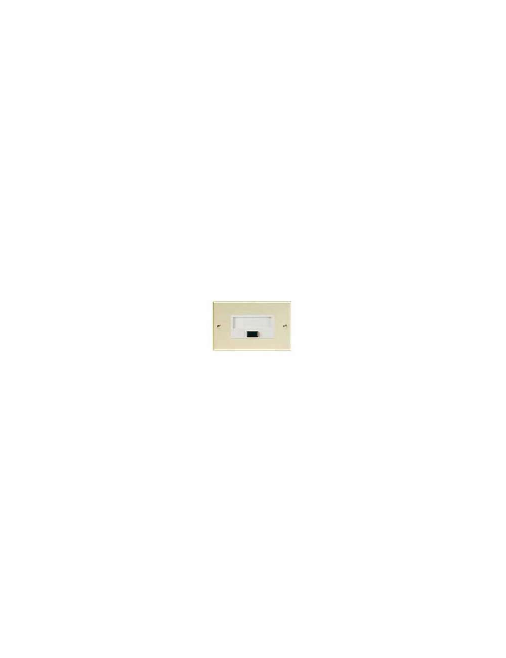 PULSANTE CON TARGHETTA PORTANOME 4A 250V ORO