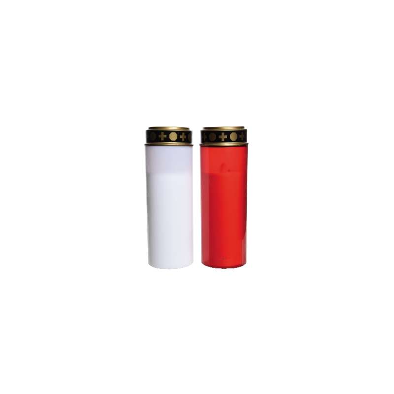 LUMINO VOTIVO A LED BIANCO/ROSSO 2XC CON TIMER