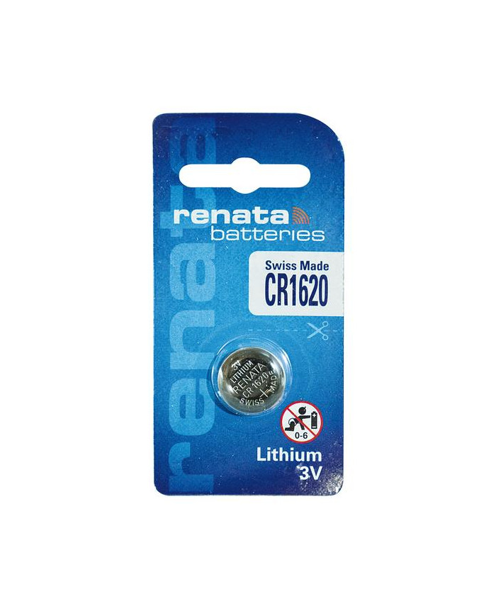 BATTERIA BOTTONE LITIO CR1620 3V 70 MAH RENATA