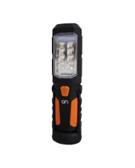 LAMPADA DA LAVORO A LED 8 SMD+ 1W COL.NERO-ARANCIO