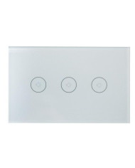 Pannello da parete (503) SMART LIFE - 3CH ON/OFF - WIRELESS 2,4Ghz, 230Vac, 2400Wmax,(800Wx3CH) Compatibile con gli Assi