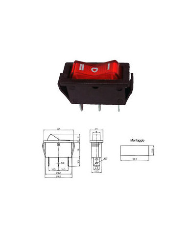 DEVIATORE UNIPOLARE A BILANCIERE ON-OFF-ON 3P ROSS