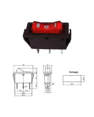 DEVIATORE UNIPOLARE A BILANCIERE ON-OFF-ON 3P ROSS