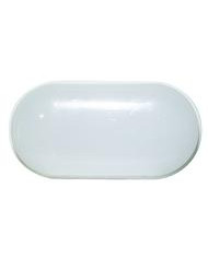 PLAFONIERA A LED OVALE IP65, 8W, 120°, 3000K, 180-250Vac, LM560, RA 80, Misure 157x80mm H.45mm