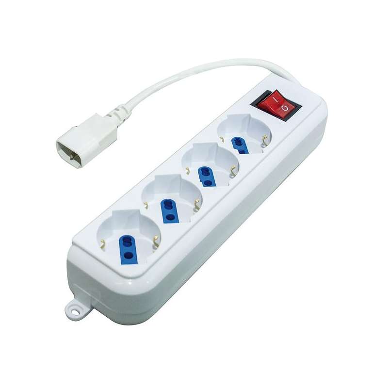 MULTIPRESA 4 PRESE SCHUKO/BIVAL CON SPINA IEC C14