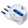ADATTATORE SPINA 16A - PRESA SCHUKO BIVALENTE 90°