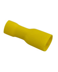 FASTON FEMMINA 6,3MM TOTALMENTE ISOLATO GIALLO