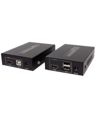 ESTENSORE DI SEGNALE HDMI SU CAVO ETHERNET LONG DISTANCE OVER IP 120M KVM USB CON IR