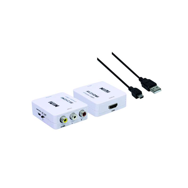 HDMI CONVERTITORE DA A/V(CVBS) AD HDMI (TIPO MINI)