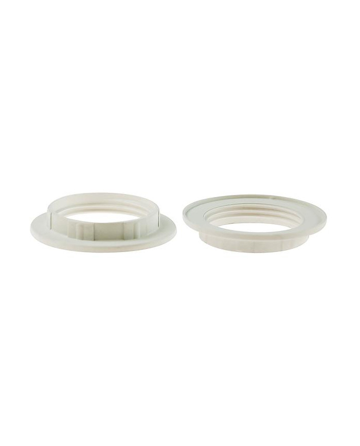 GHIERA BIANCA IN PLASTICA PER PORTA LAMPADA