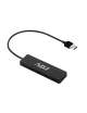 Hub Tetra USB ADJ - Fornisce 4 Porte USB 2.0 - Colore Nero