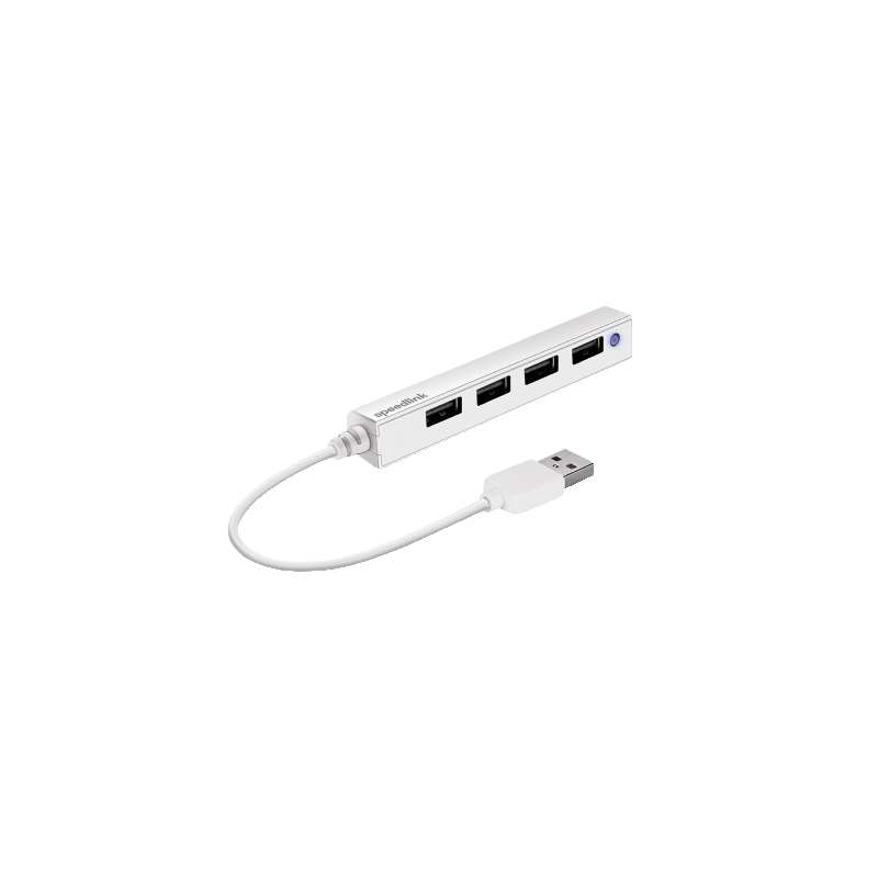 HUB USB 2.0 4 PORTE PASSIVE SOTTILE SPEEDLINK