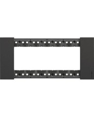 PLACCA 6 MODULI NERO LIVING NOW