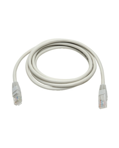 CAVO PATCH UTP CAT. 5 CON 2 SPINE RJ45 2MT BIANCO