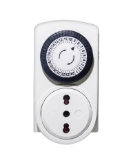 TIMER ANALOGICO 220V SPINA 16A-PRESA BIP 3500W
