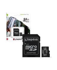 MICRO SD CARD 64GB C10 CON ADATTATORE KINGSTON
