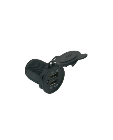PRESA USB DA PANNELLO 1A+2,1A CON SPIA LED