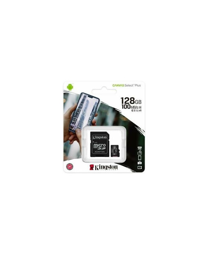 MICRO SD CARD 128GB C10 100MB/S KINGSTON S-CANVAS