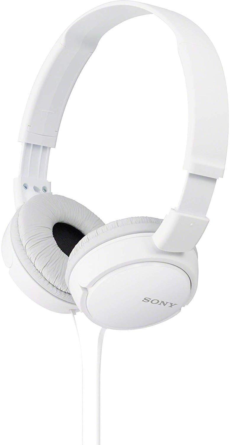 CUFFIA STEREO 3,5MM SONY MDR-Z110 BIANCA CON CINTURINO PIEGHEVOLE BIANCO