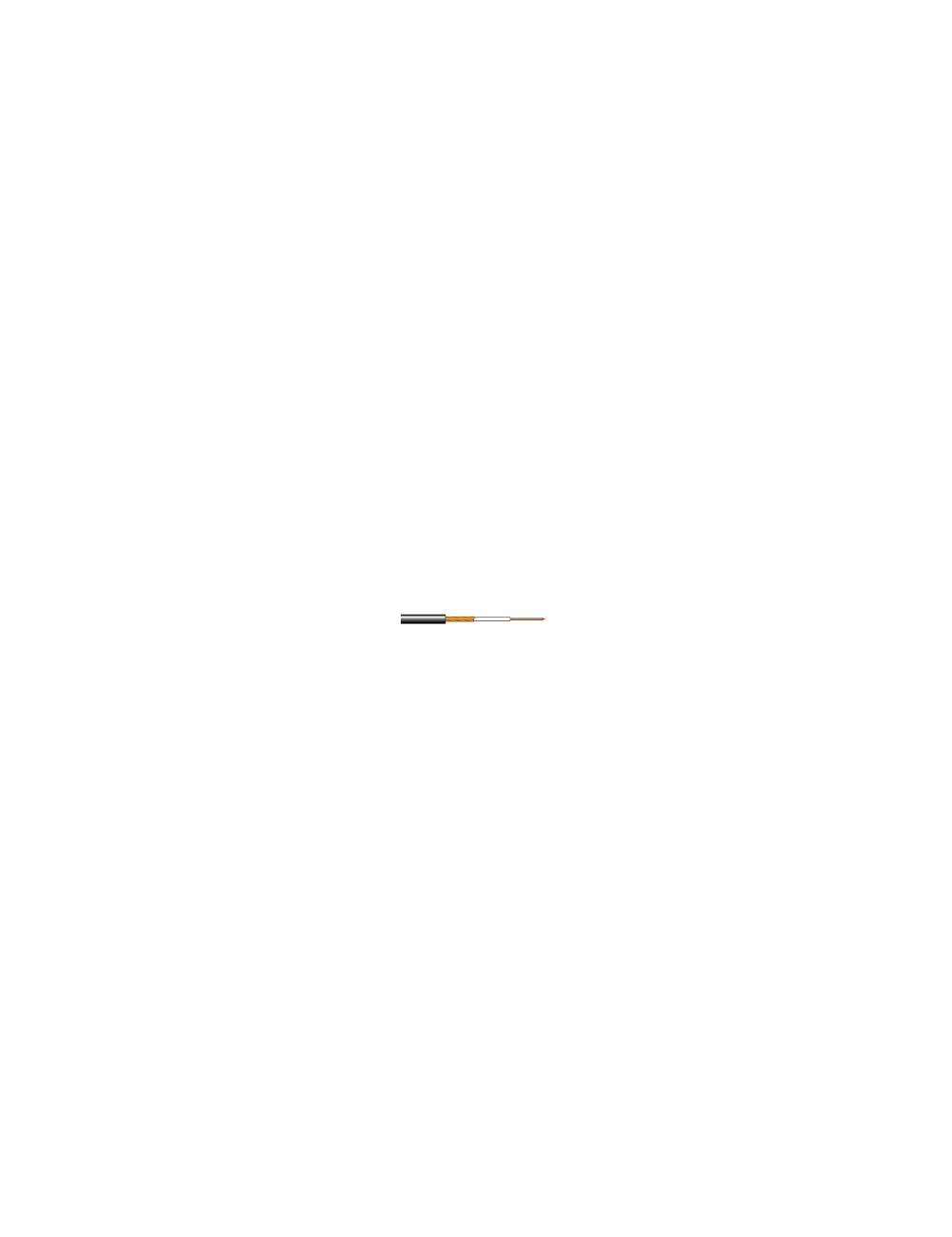 CAVO MICROFONICO SCHERMATO 1X0.22 MM NERO