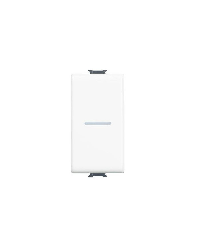 PULSANTE ASSIALE 1P NO 10A 250V AC BIANCO