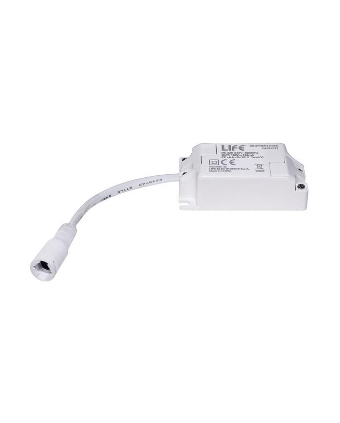 TRASFORMATORE PER LED 18W 130MA 135VDC IP20