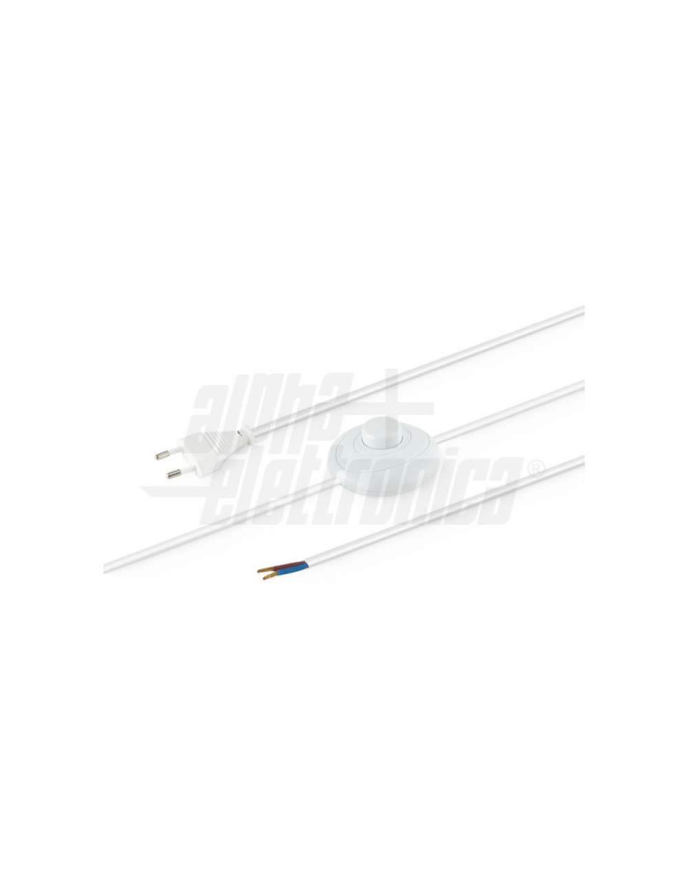 CAVO RETE 2X0,75 CON INTERRUTTORE A PEDALE