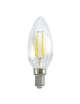 LAMPADA A LED CANDELA C35 FILAMENTO TRASP. E14 6W LUCE CALDA
