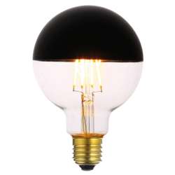 LAMPADA DECO A LED GLOBO 95 TOP TITANIO E27 4W