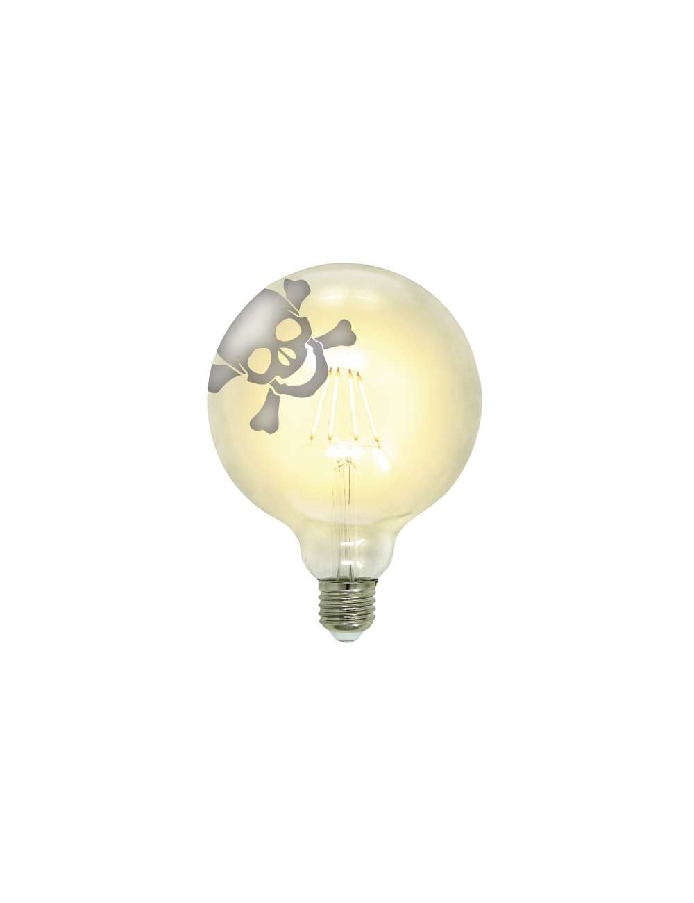 LAMPADA A LED VINTAGE TATTOO THE SKULL 125 E27 4W