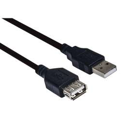 CAVO USB SPINA A PRESA A 1MT NERO