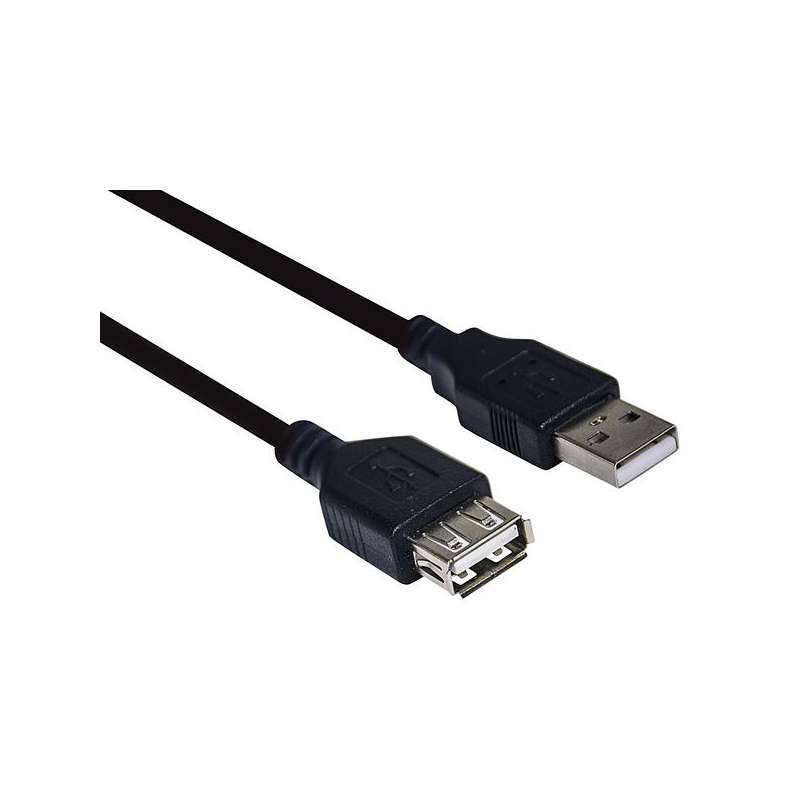 CAVO USB SPINA A PRESA A 1MT NERO