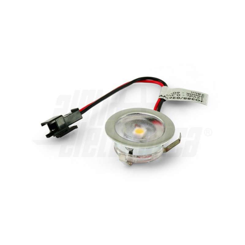 FARETTO SPOT LED DA INCASSO 0,3W 12V BIANCO CALDO