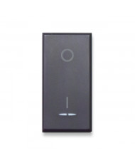 INTERRUTTORE 16AX 2M ILLUMINABILE TEKLA S44 NERO 0/1