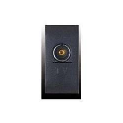 PRESA TV PASSANTE 9,5MM ONDA ANTRACITE MARLANVIL