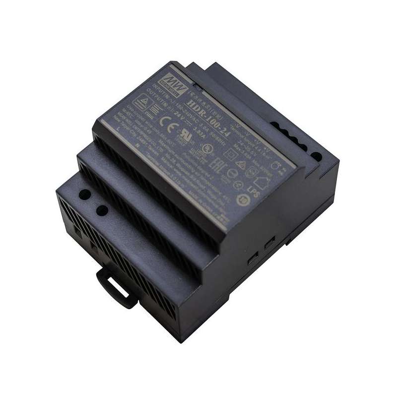 ALIMENTATORE GUIDA DIN SLIM 24V 3,83A 92W