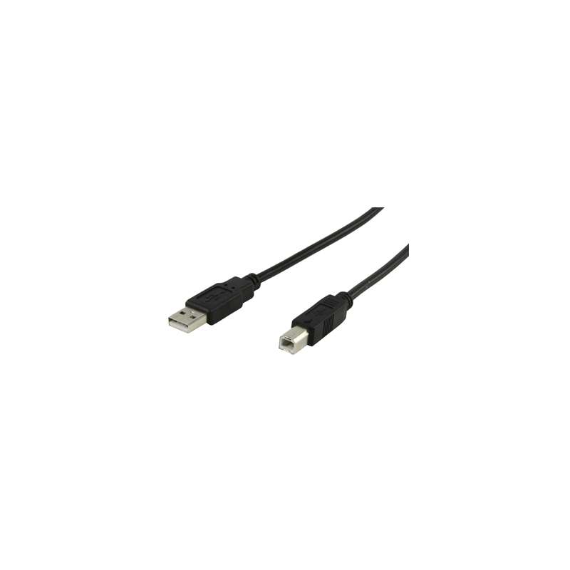 CAVO USB SPINA A PRESA B 3MT NERO