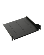 RIPIANO PER ARMADIO A MURO RACK 19" 1 UNITA' 300MM COLORE NERO