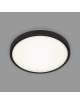 Plafoniera a LED, Lampada da soffitto, 12 Watt, 1.200 Lumen, 4.000 Kelvin, Ø 29cm, Nero-Bianco MOD. MANNY BRILONER