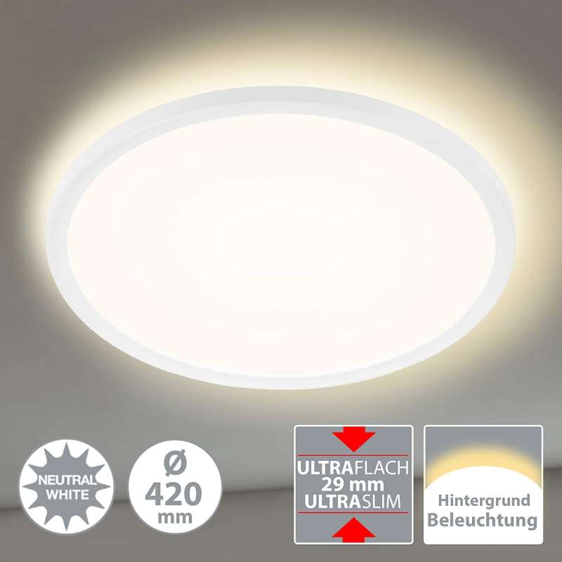 PLAFONIERA A LED CON RETROILLUMINAZIONE 22 WATT