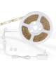 STRISCIA LED 12V 12W 3MT KIT ALIMENTATORE INTERRUTTORE 150 LED LUCE CALDA