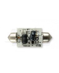 LAMPADA A LED 12V 1,65W 43MM SV8,5 10-30VDC LUCE FREDDA