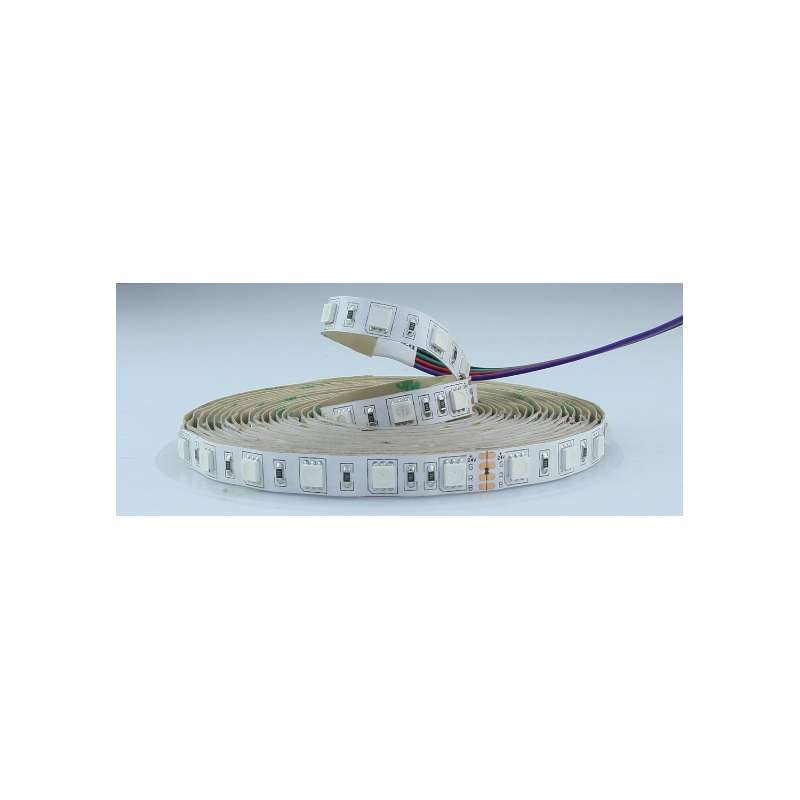 STRISCIA LED 24V 14,4W/M IP20 5050 60LED/M RGB