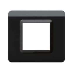 PLACCA 2 MODULI S44 IN PLASTICA COLORE GRIGIO