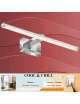 APPLIQUE LED DA SPECCHIO COOL & COSY IN METALLO 40CM DIMMERABILE 3000K LUCE CALDA
