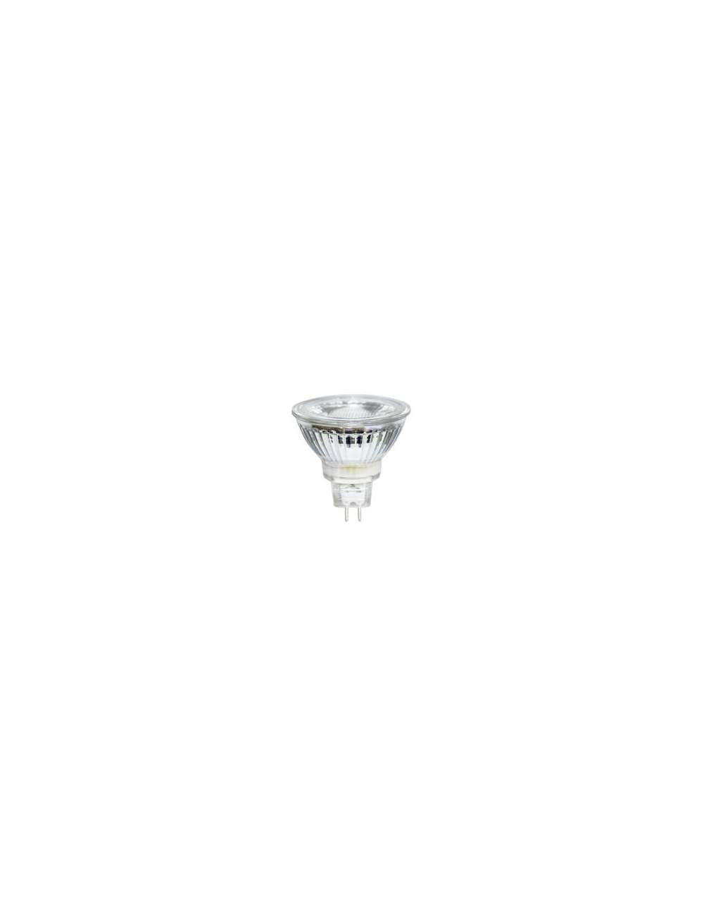 LAMPADA A LED MR16 GU5.3 IN VETRO 12V 6W L.CALDA
