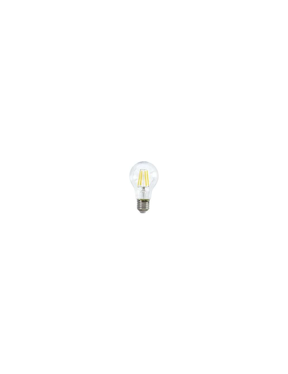 LAMPADA A LED GOCCIA TRASPARENTE E27 8.5W L.CALDA