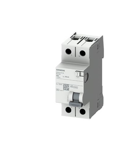 DIFFERENZIALE PURO 25A 30MA SIEMENS 2P TIPO A